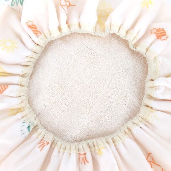 Double Layer Microfiber Terry Cloth Lined Quick-Drying Cream Unisex Shower Cap - Picture 11 of 13